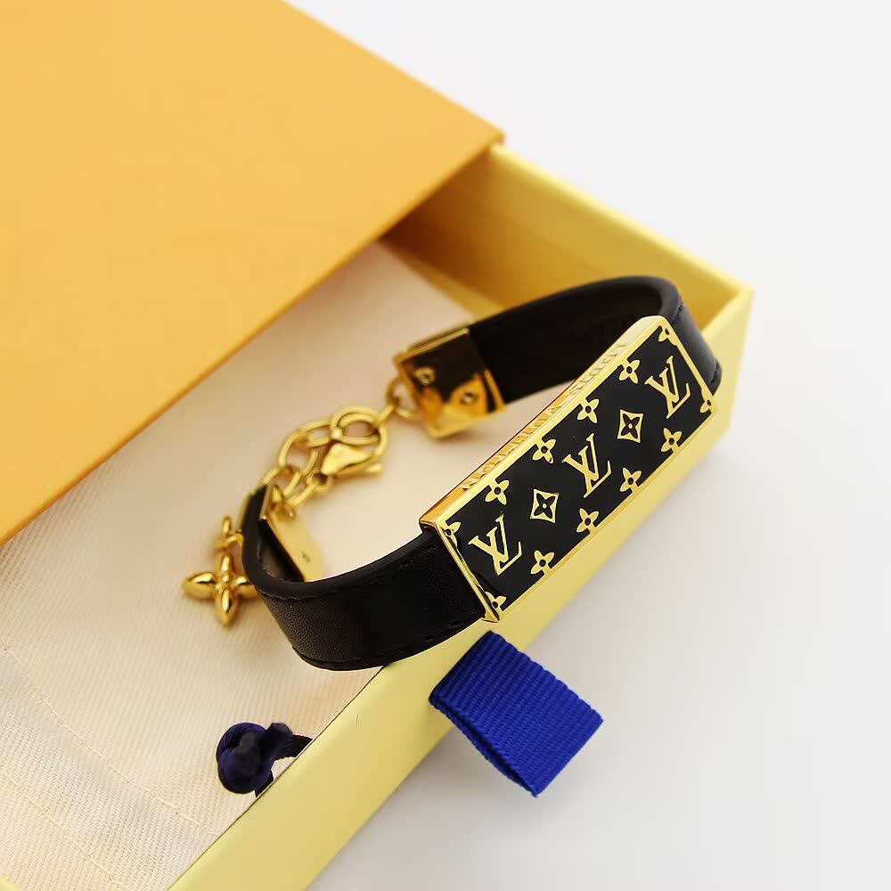 Louis Vuitton Monogram Leather Bracelet
